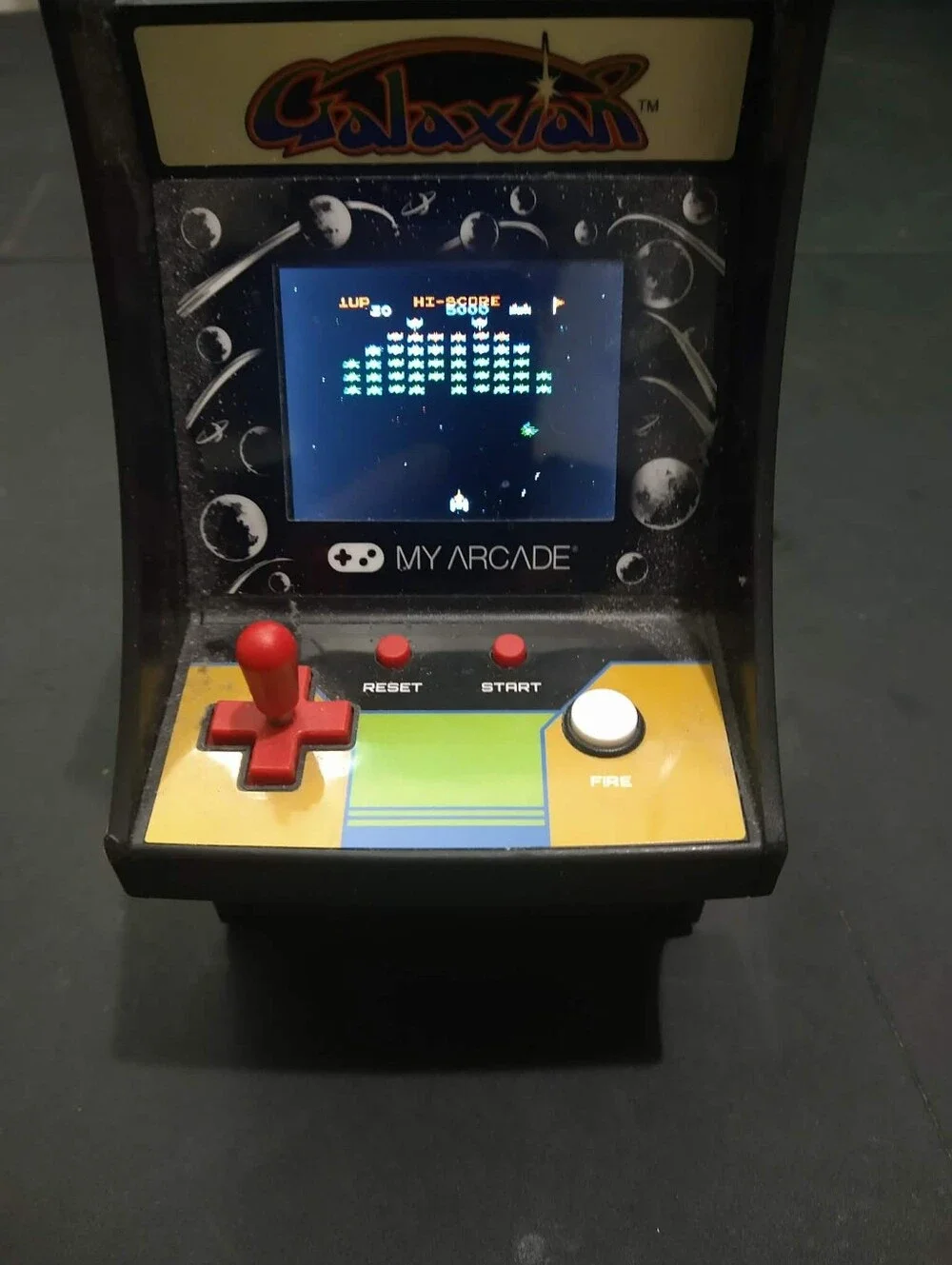 Galaxian My Arcade Mini Retro Arcade Machine Tested Works Classic Video Game